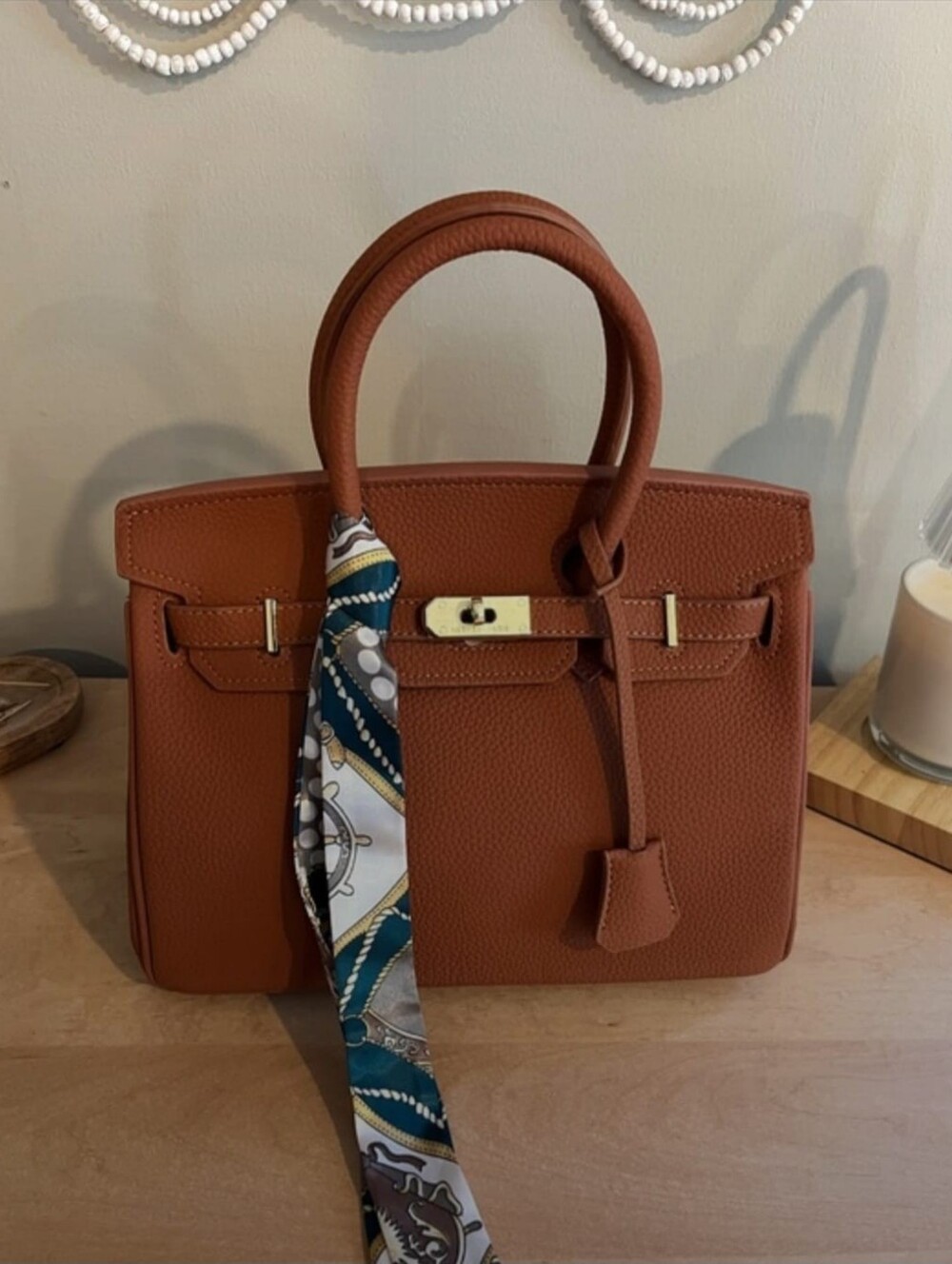 Women Luxury Brown Satchel 30 CM Bag